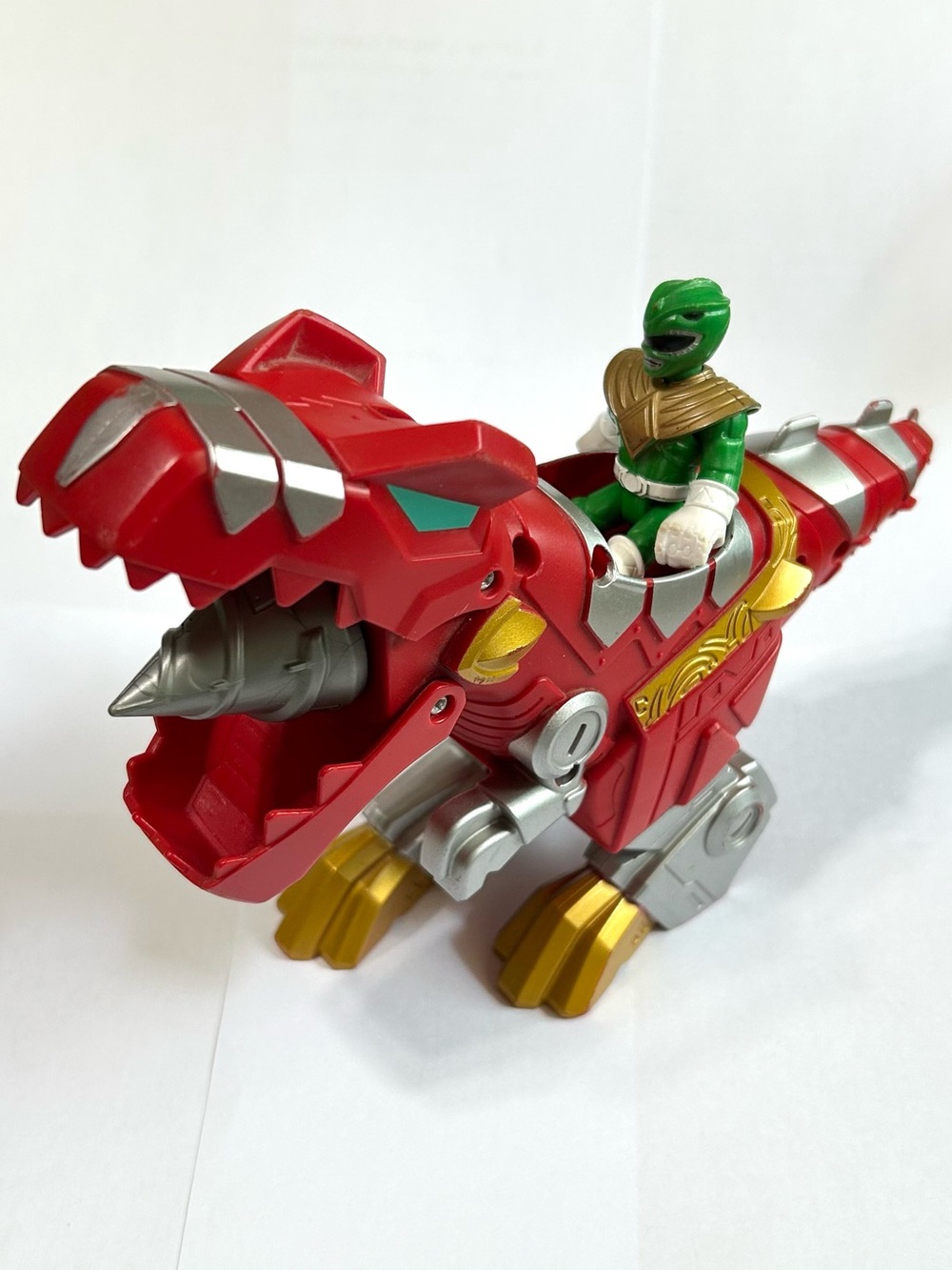 Fisher-Price Imaginext Mighty Morphin Power Rangers Green / Playskool T-Rex Zord